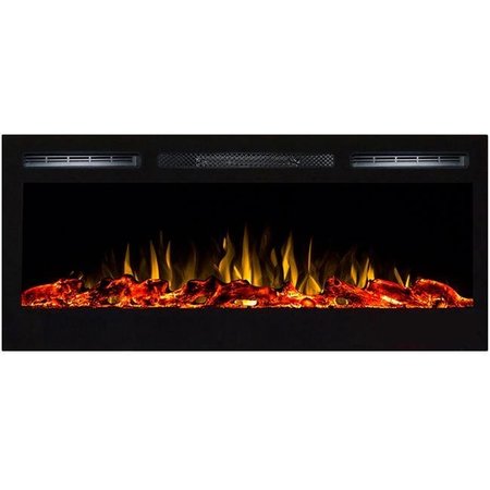 GIBSON LIVING Gibson Living LW2035WL-GL 36 in. Madison Logs Recessed Wall Mounted Electric Fireplace LW2035WL-GL